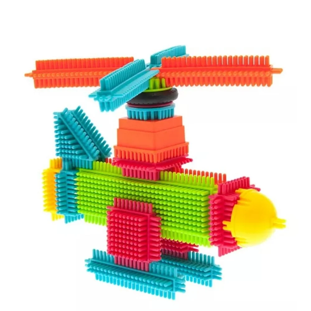 PicassoTilesBristle Shape 3D Building Y2KBlocks Tiles Construction Toy Set 120Pc